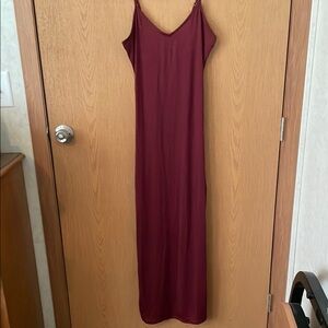 Elegant Burgundy Slip Dress